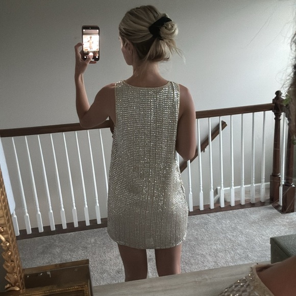 SEQUIN mini dress - Picture 4 of 4